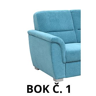 Sedací souprava SAMANTA LUX B2U-VROH-3SRHM-DU+3x záhlavník