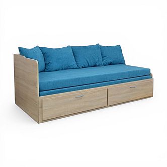 Postel MARKO (F) 90cm, s roštem a s úložným prostorem - lamino 18 mm