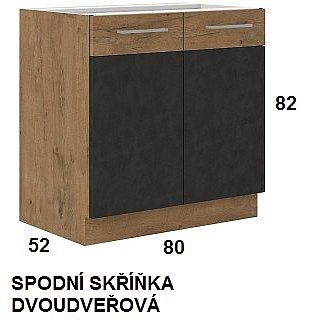 Kuchyňská linka VIGO MATERA 260 cm