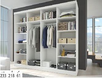 Šatní skříň MULTI 35, 233 cm (M)