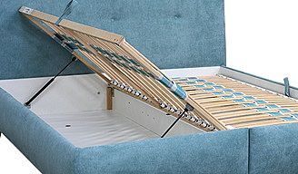 Postel MARTA 2 180cm, s roštem a s úložným prostorem + plynové vzpěry