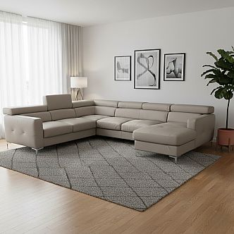 Sedací souprava SAMMY 2-RE-2F-REC/BK