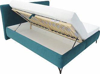 Postel SONATA 160cm, s roštem a s úložným prostorem