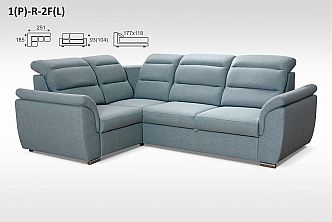 Sedací souprava MELANIA 1-R-2F