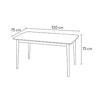 Jídelní set IVO stůl + TARA židle 4ks