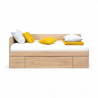 Postel RANGO (F) 90cm, s roštem a s úložným prostorem - lamino 18 mm
