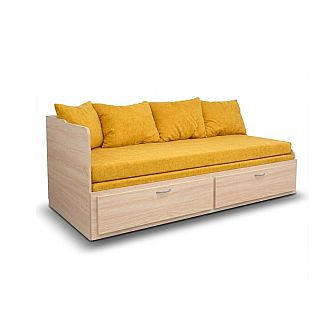 Postel MARKO (F) 90cm, s roštem a s úložným prostorem - lamino 18 mm